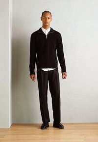 Lindbergh HALF ZIP  - Strikkegenser - black
