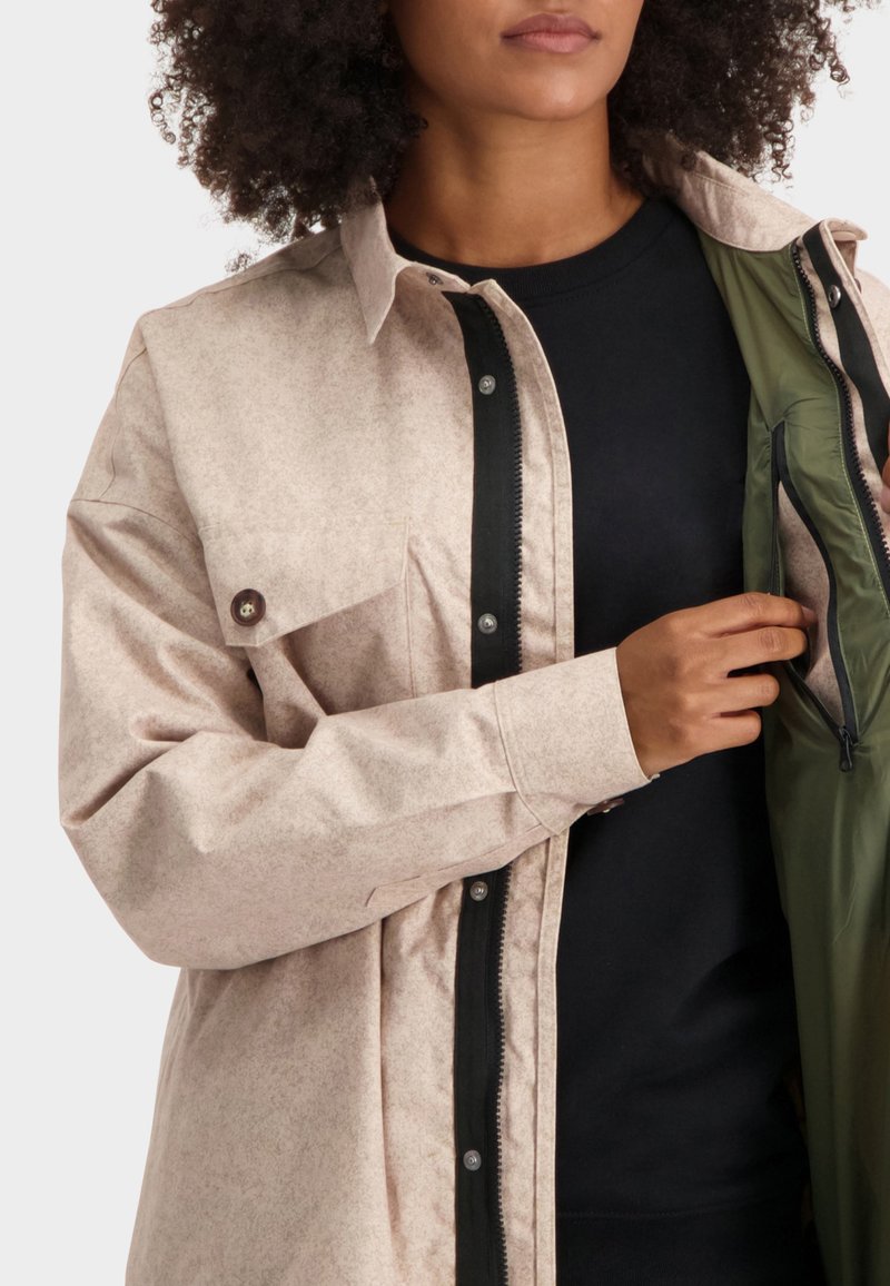Damen Parkas | AGU OVERSIZED RAIN URBAN OUTDOOR Klassischer Mantel moonlight melange/weiß - ZK11329 Damen Parkas | AGU OVERSIZED RAIN URBAN OUTDOOR Klassischer Mantel moonlight melange/weiß - ZK11329