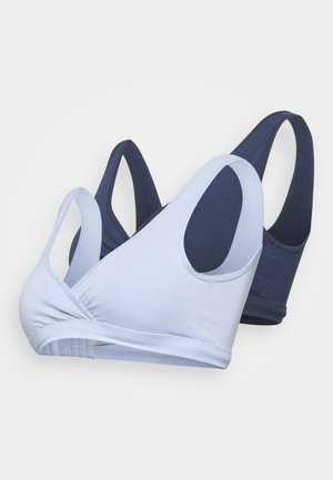 Lindex WRAP BRA 2 PACK - Τριγωνικό σουτιέν - light blue