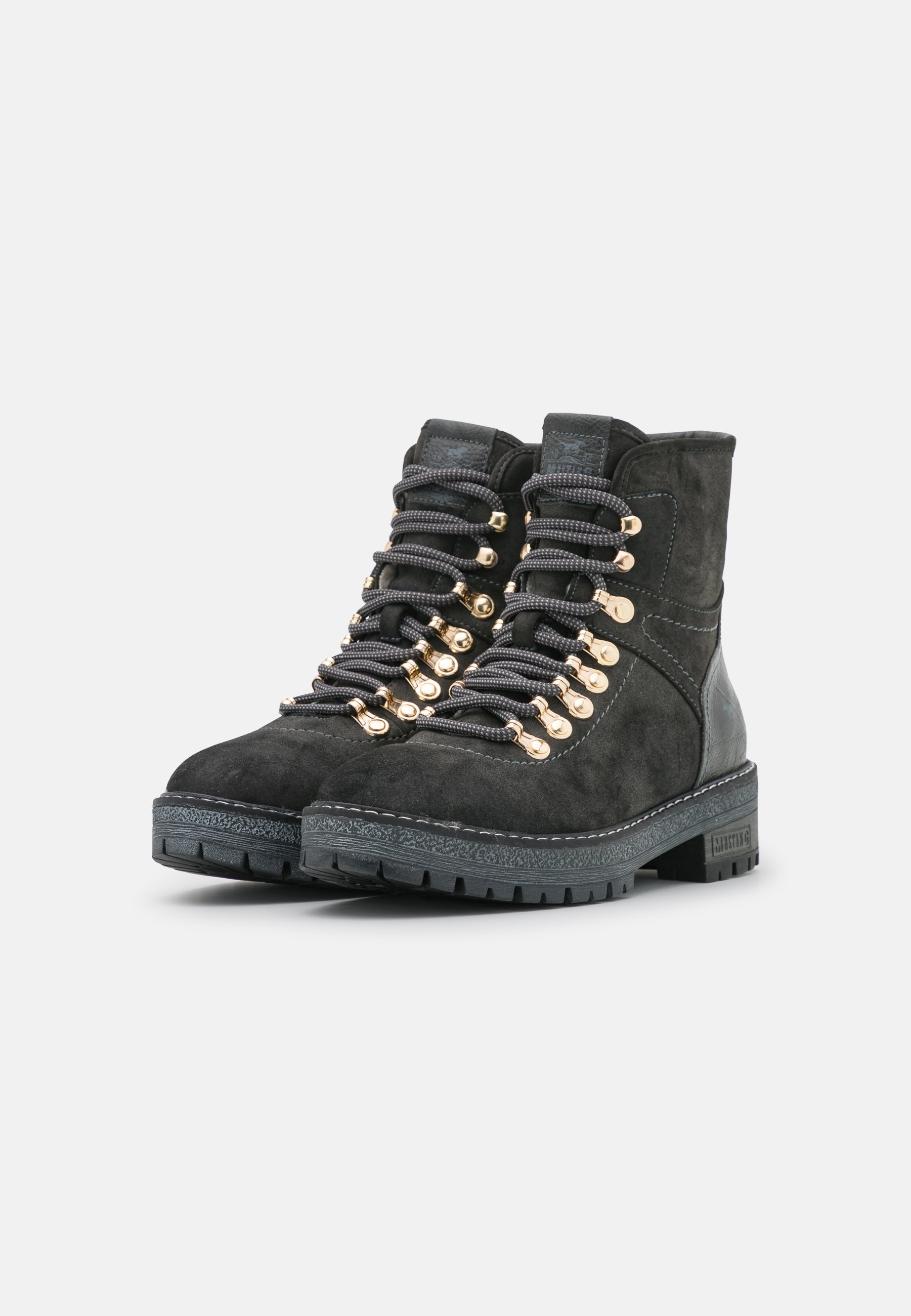 Mustang Botines con cordones - dunkelgrau/gris oscuro - Zalando.es