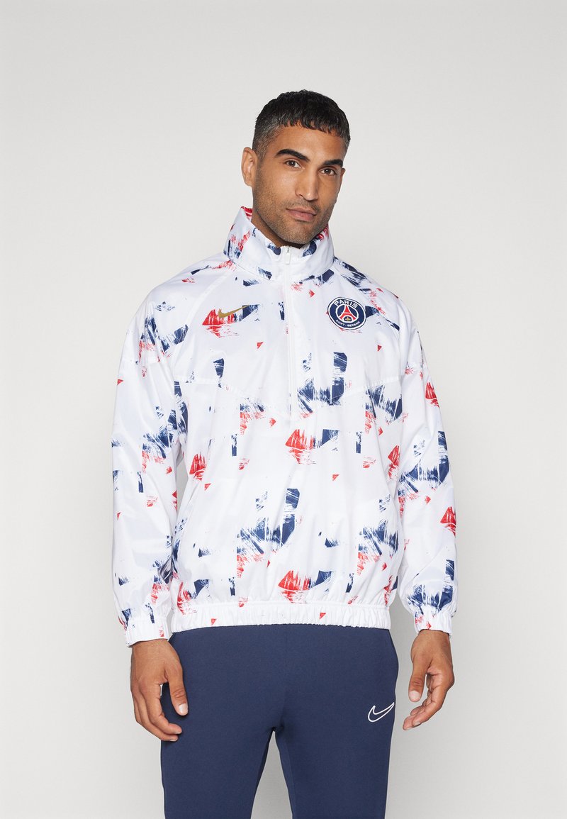Nike Performance PARIS ST GERMAIN NIKE ANORAK JACKET GX - Klub merchandise - white/metallic gold