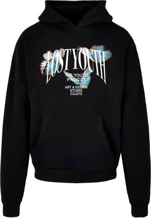 Lost Youth Pulover s kapuco - black