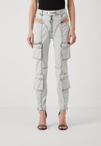 Elisabetta Franchi WOMENS TROUSERS - Uske traperice - perla