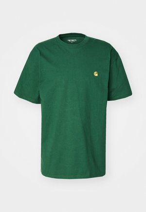Carhartt WIP CHASE - Camiseta básica - sycamore tree/gold