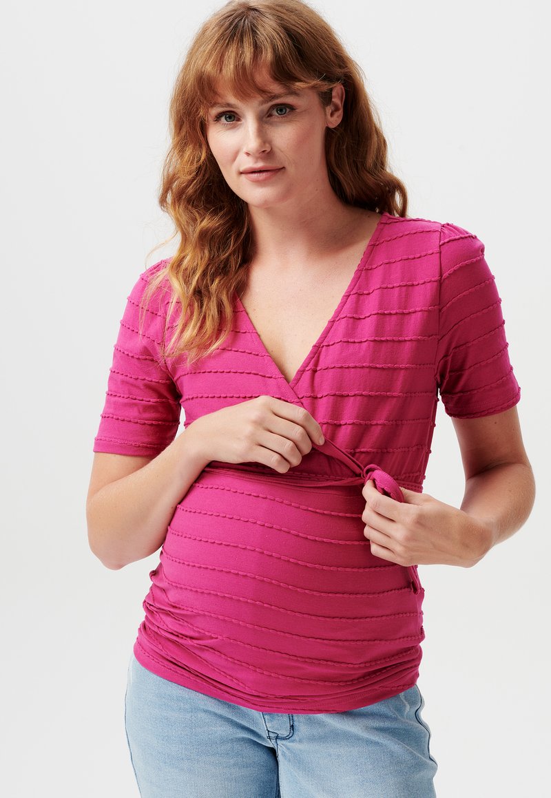 Noppies ARUA - Print T-shirt - fuchsia red