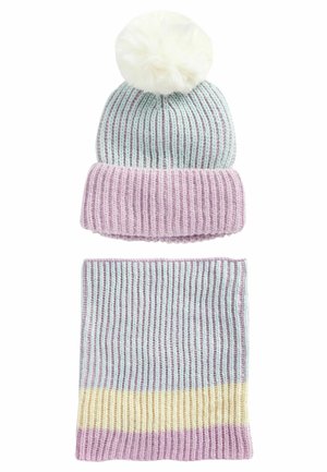 Next SET  - Fingerhandschuh - lilac purple mint green colourblock