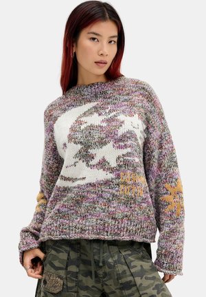 BDG Urban Outfitters, BDG MOON KNIT JUMPER - Pullover - purple