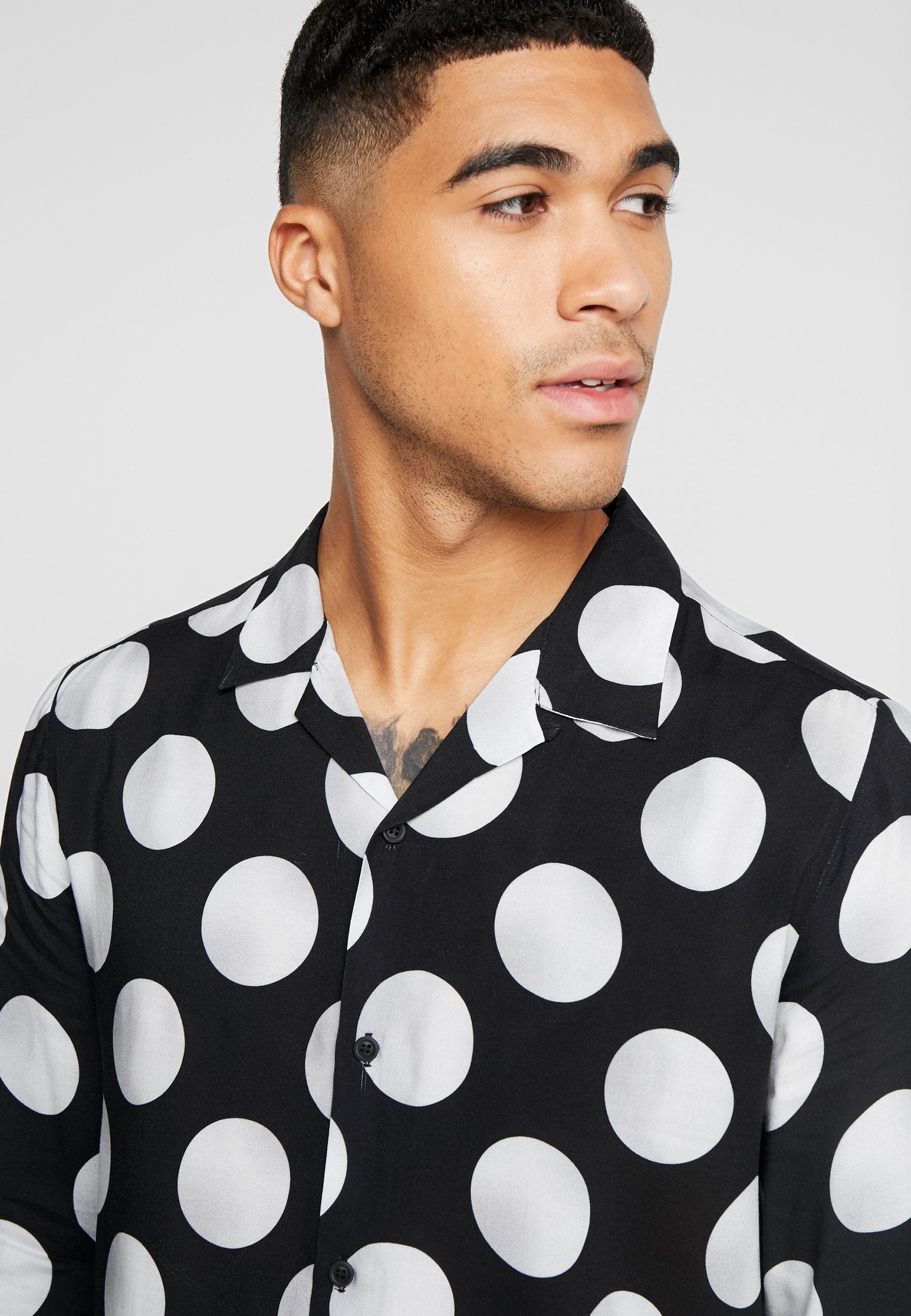 Topman POLKA DOT Skjorte black Zalando.no Topman POLKA DOT Skjorte black Zalando.no