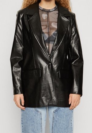 Halflange jas - black