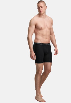 Phil & Co. Berlin, LONG BOXER BRIEFS - Kurze Boxershorts - black grey melange