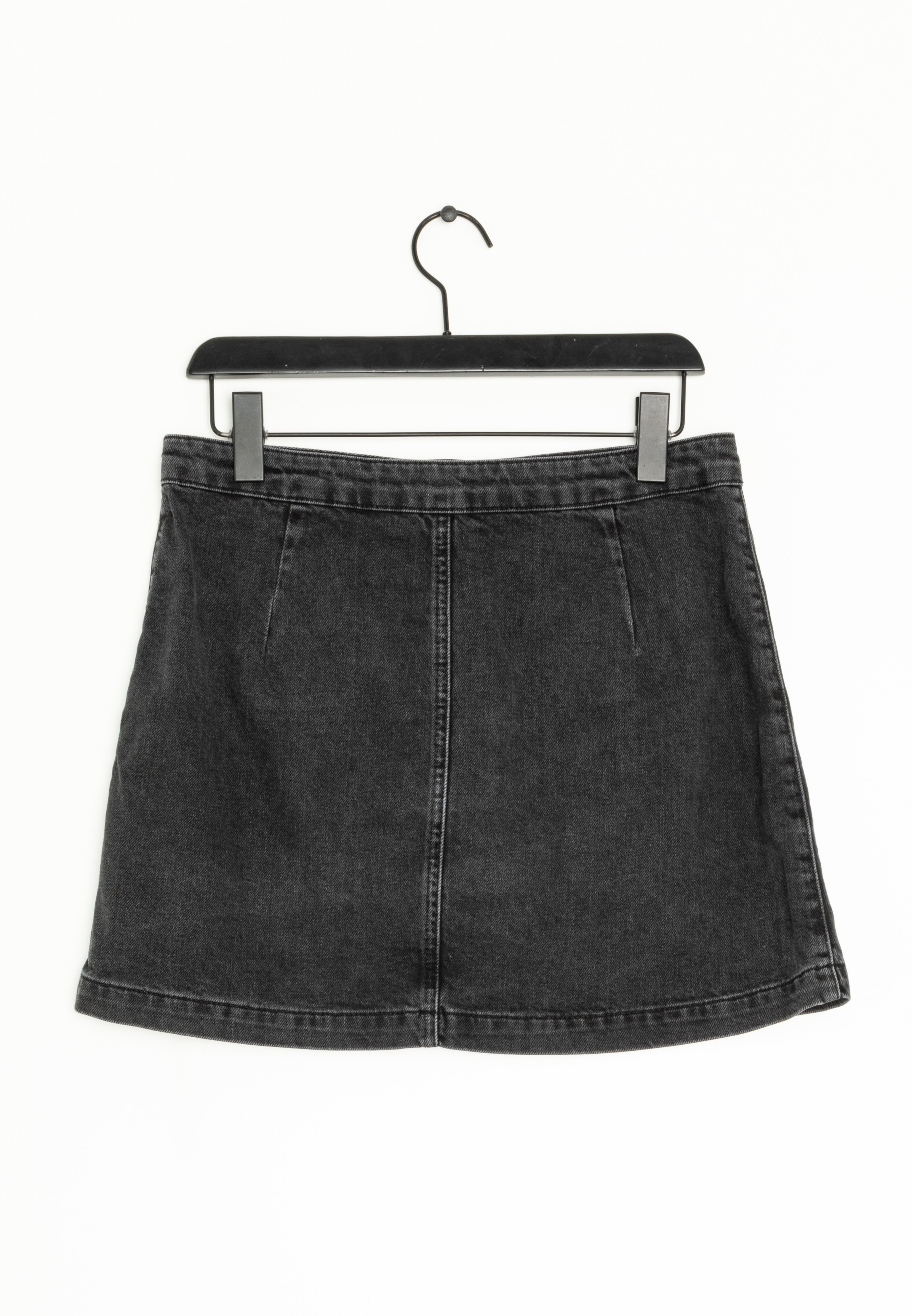 line skirt - black/grey denim - Zalando 
