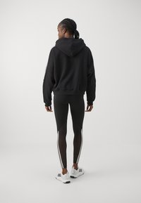 adidas Sportswear TIRO CUT 3 STRIPES HOODIE - Mikina s kapucňou - black/white