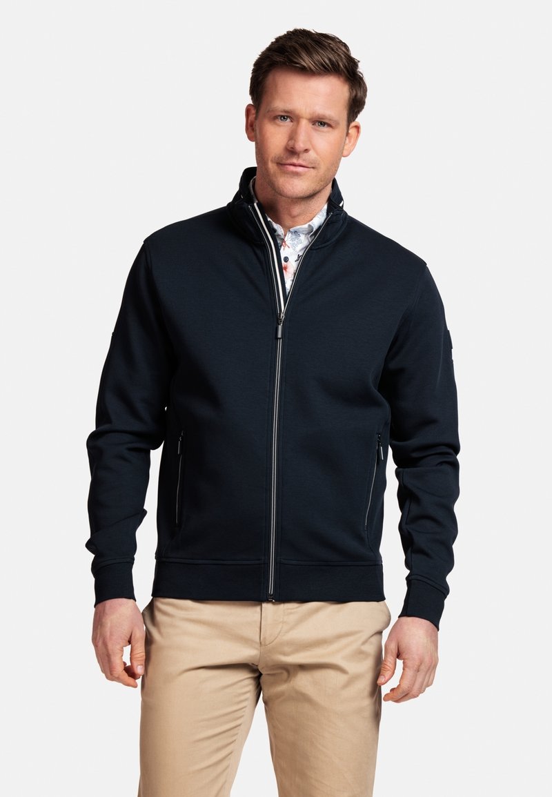 Baileys Sweater met rits - navy