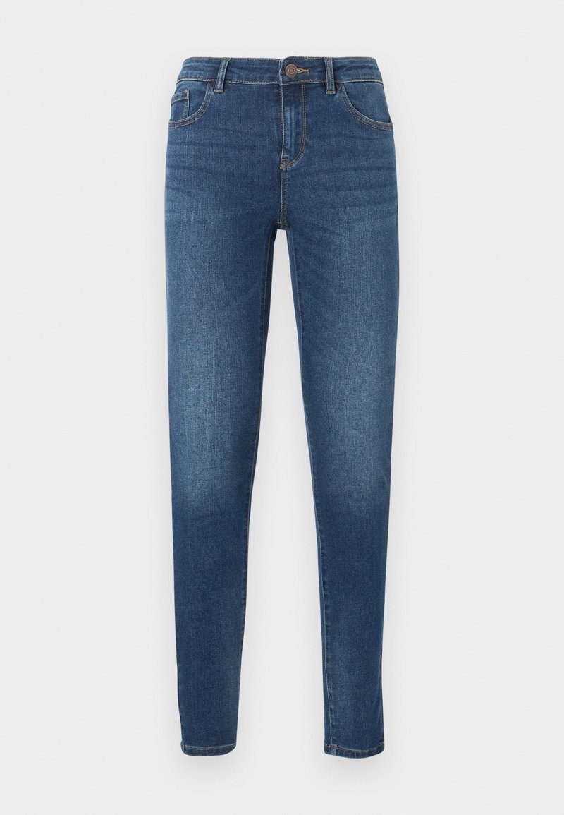 Noisy May Jeans Skinny Fit donkerblauw denim