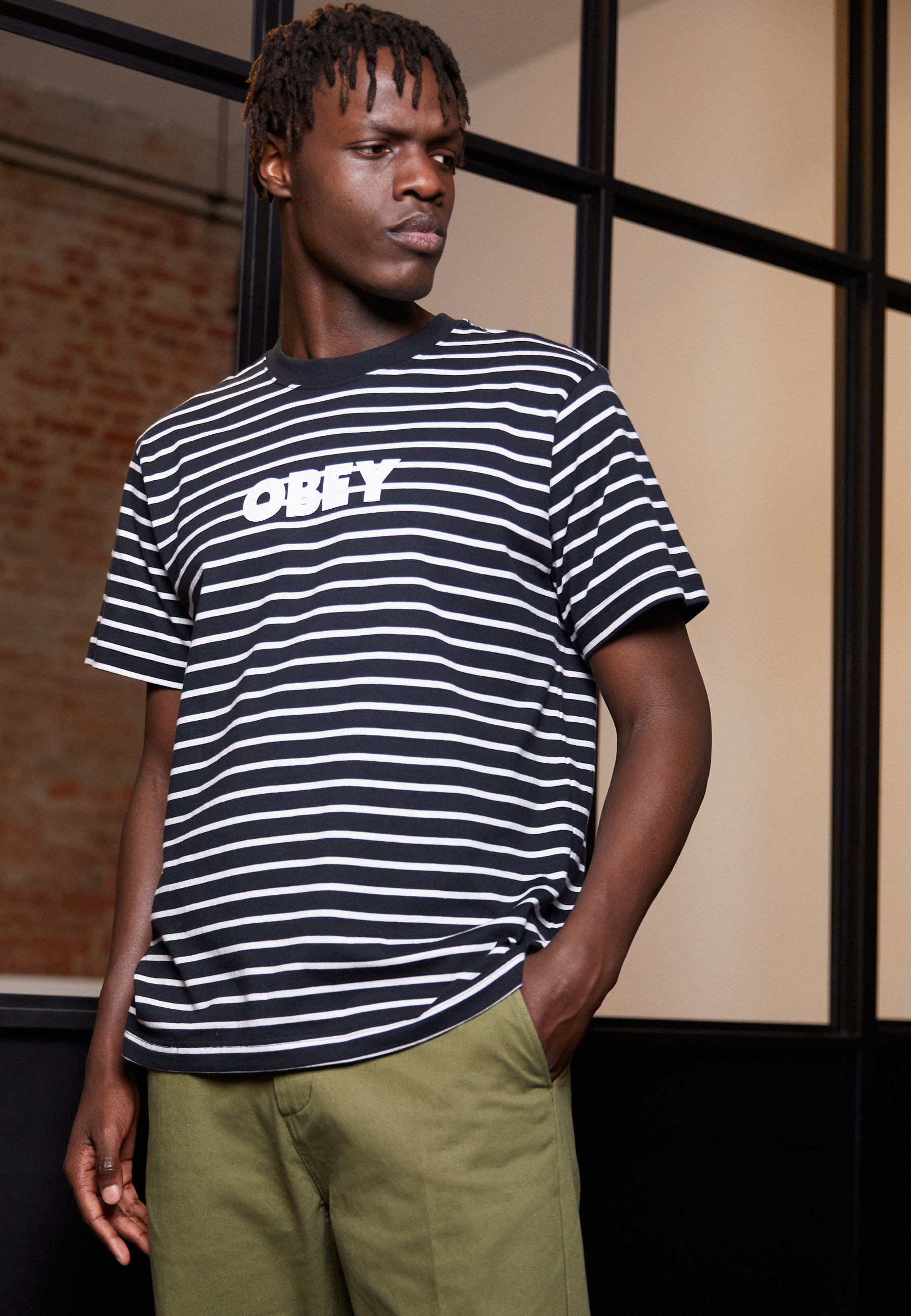Obey Maglietta Uomo Bold Times Tee Black L Uomo