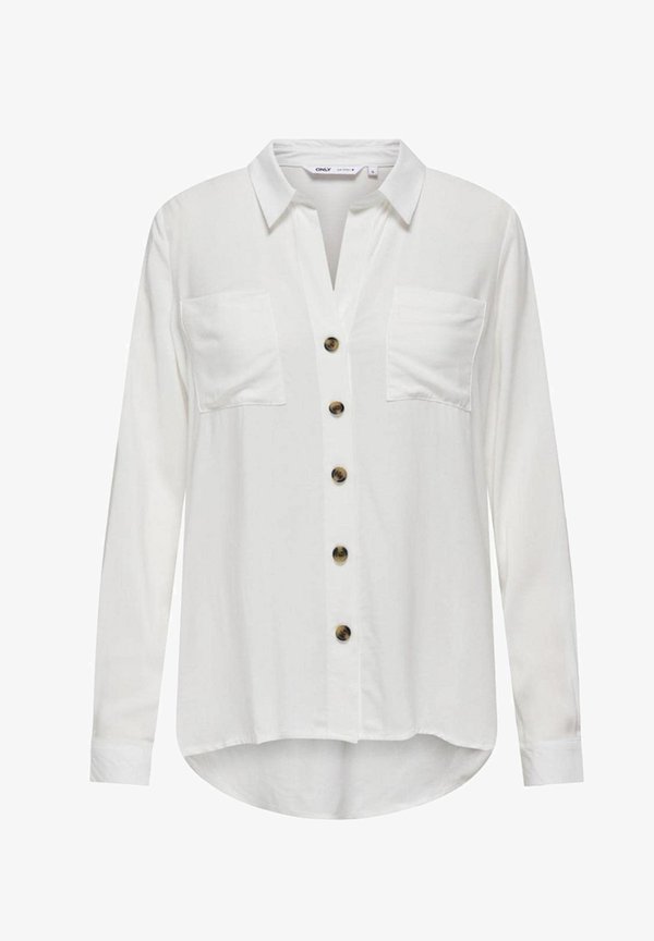 Button-down blouse - weiΓ