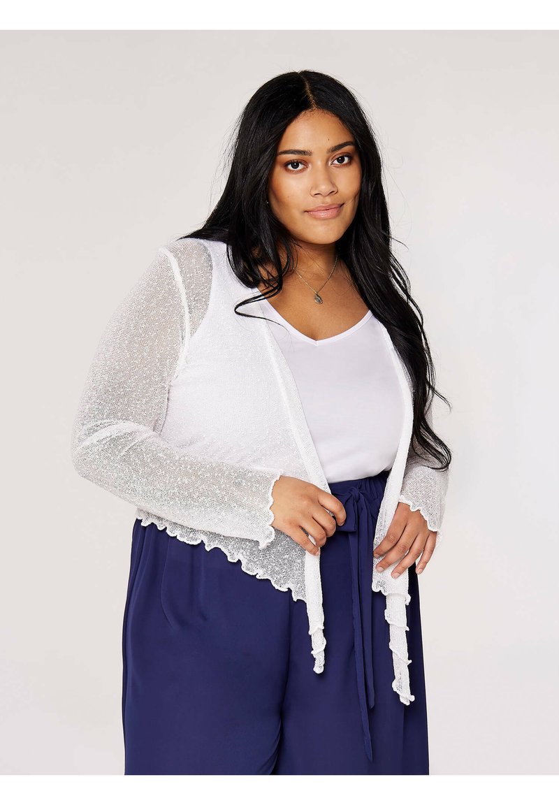 Apricot CURVE POPCORN SHRUG Strickjacke cream/beige Zalando.de