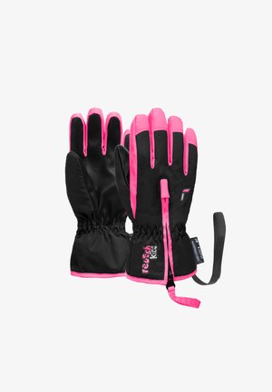 BEN - Gants - black  knockout pink