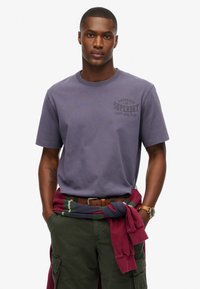 Superdry & Co ATHLETIC ESSENTIAL GRAPHIC - Camiseta estampada - greystone