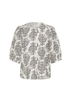 Fransa, FRARIANA SH 10 - Blúz - boho muse white w. black