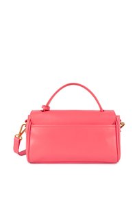 Borsa a tracolla in pelle rosa con design strutturato, manico corto e tracolla regolabile. Accenti in metallo dorato.
