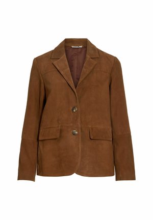 VILA, Veste en cuir - toffee