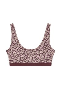 Mauve-BH mit floralem Muster in Creme, mit breiten Schulterträgern und einem stabilen Unterband, aus weichem, dehnbarem Stoff gefertigt.