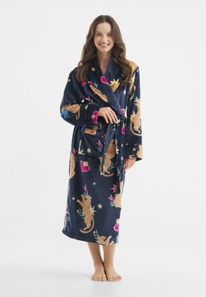 ENCHANTED TIGER - Dressing gown - dark blue