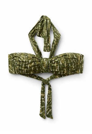 Calzedonia, NATURAL TIE-DYE BANDEAU - Bikinitop - green