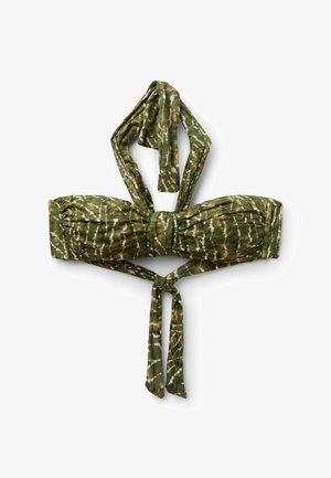 Calzedonia, NATURAL TIE-DYE BANDEAU - Bikinitop - green