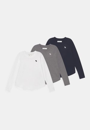 CURVE HEM 3 PACK - Longsleeve - bright white/sky captain/grey