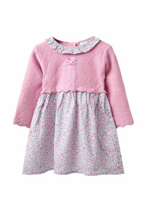 REGULAR FIT - Stickad klänning - pink floral