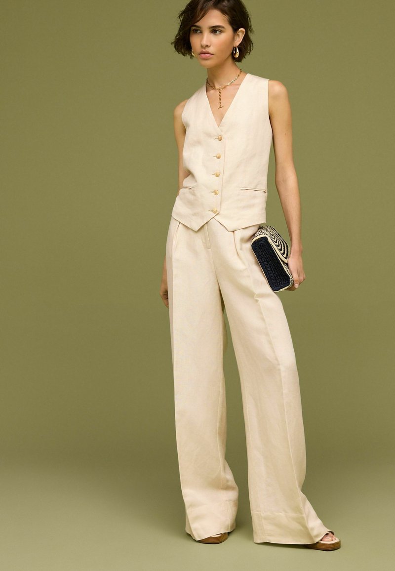 Next - SMART WIDE  PETITE  - Pantalon classique - natural, Agrandir