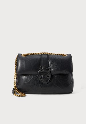ICONIC SNAKES PUFFY - Borsa a mano - black