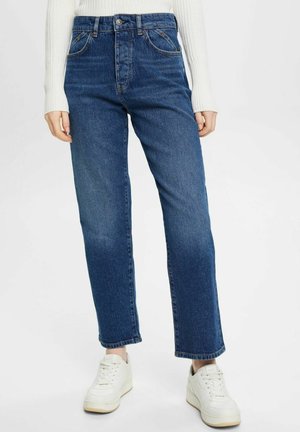 Esprit HIGH RISE IM DAD FIT - Jeans Straight Leg - blue medium washed new