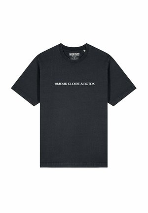 AMOUR GLOIRE BOTOX PRINT HEAVYWEIGHT - T-shirt imprimé - washed black