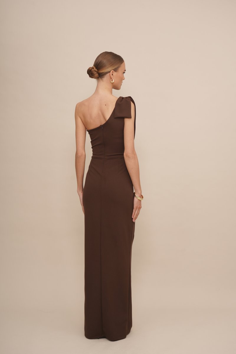 WAL G. TALIA BOW - Maxi dress - dark brown