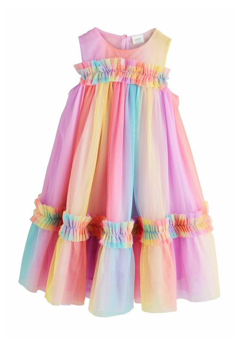 Next SLEEVELESS RUFFLE - Robe de soirée - rainbow/multicolore - ZALANDO.FR