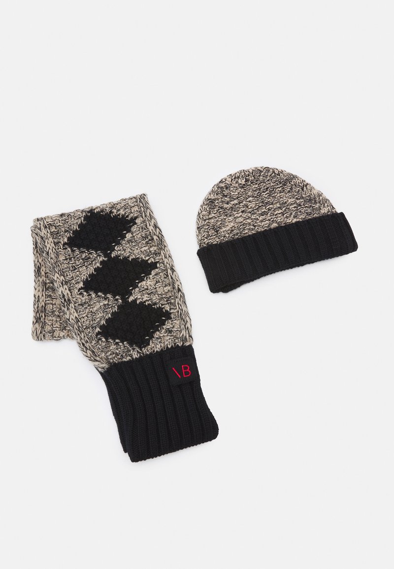 Kinder Taschen & Rucksäcke | Victoria Beckham KIDS INTARSIA BEANIE AND SCARF SET UNISEXSchalnavy/honey mouline/dunkelblau - OC76960 Kinder Taschen & Rucksäcke | Victoria Beckham KIDS INTARSIA BEANIE AND SCARF SET UNISEXSchalnavy/honey mouline/dunkelblau - OC76960