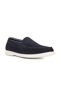 Dune London WIDE FIT BUFTON - Slip-ons - navy