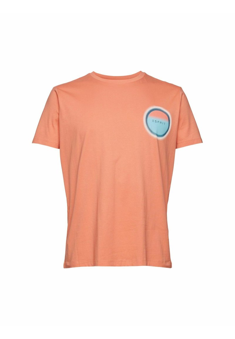 Herren T-Shirts basic | Esprit T-Shirt print coral/lachs - QN42495 Herren T-Shirts basic | Esprit T-Shirt print coral/lachs - QN42495