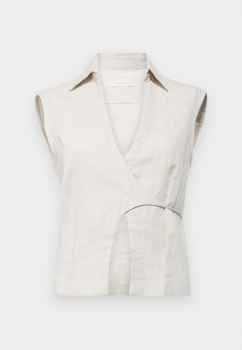 Faithfull the Brand Blouse zandkleur Faithfull the Brand Blouse zandkleur