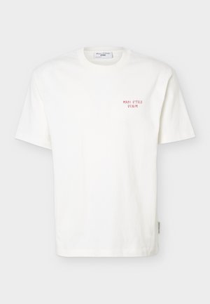 Marc O'Polo DENIM, CRAYFISH CAPSULE T-SHIRT, BACKPRINT, RELAXED FIT - T-shirts print - white
