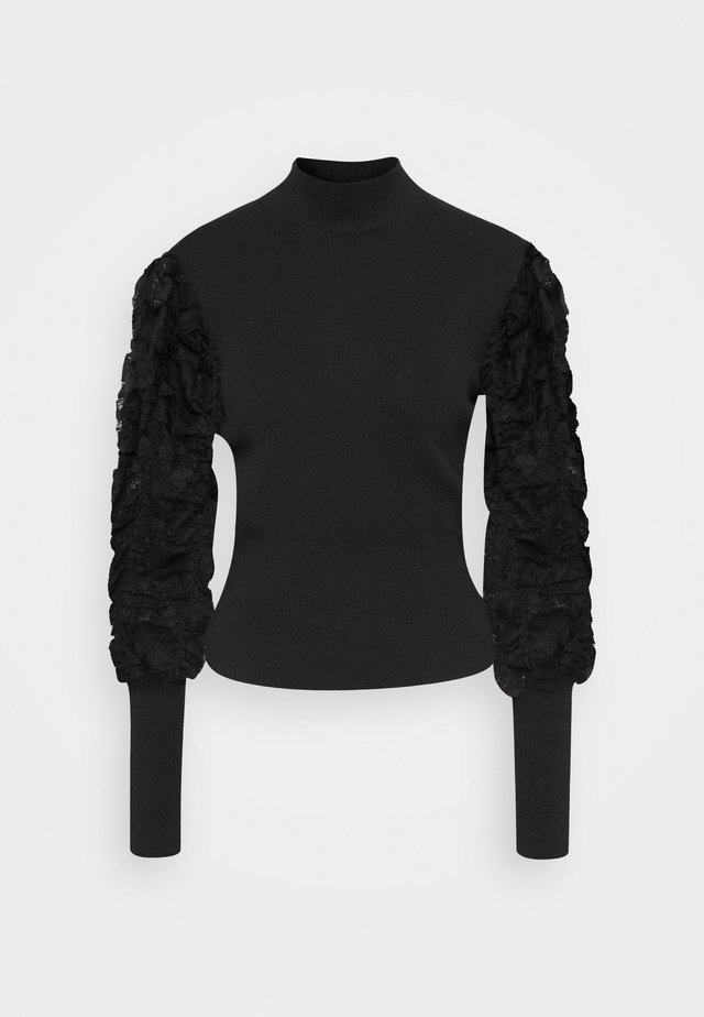 BANDANA PULL - Strickpullover - black