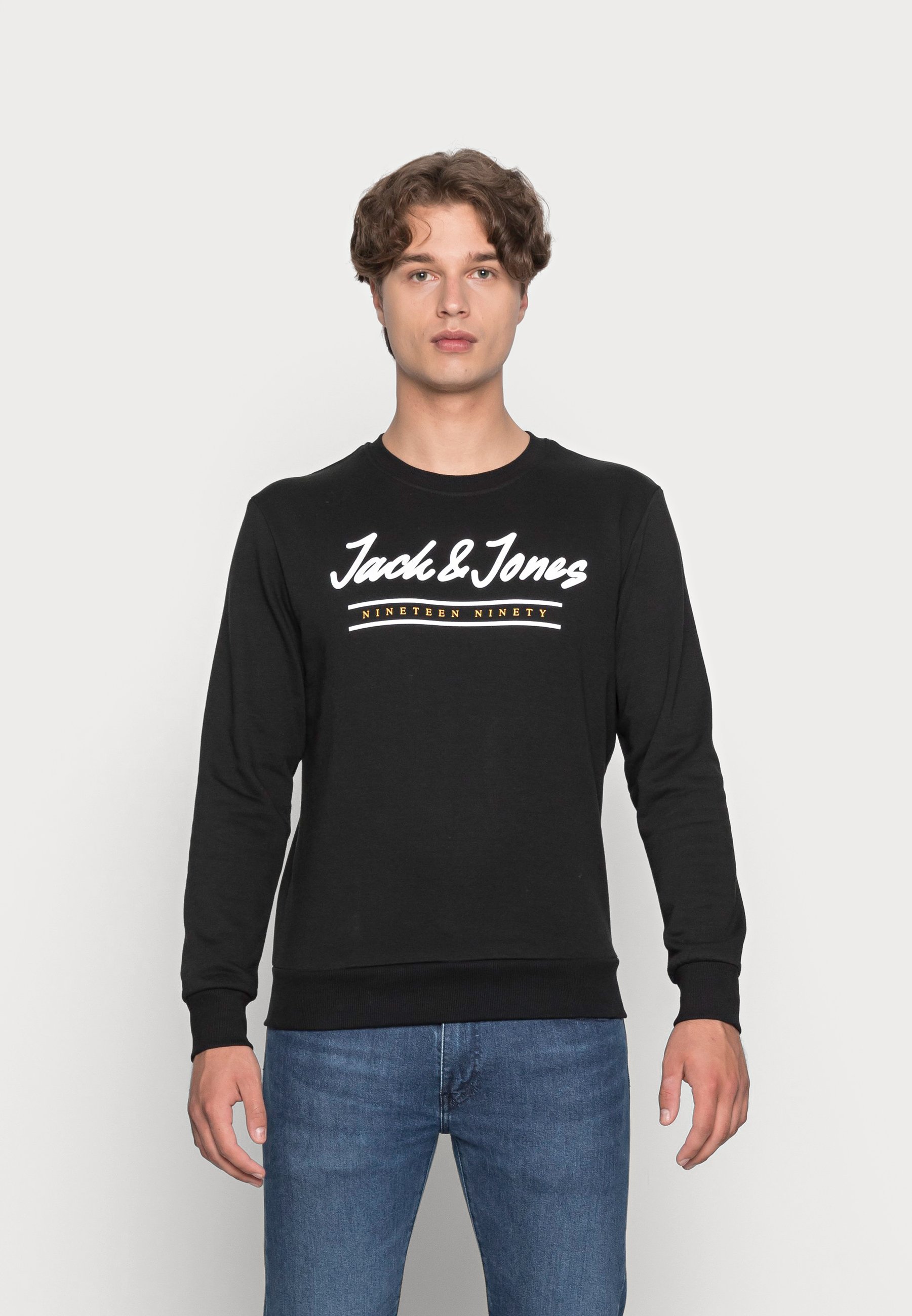 Jack \u0026 Jones JJHERRO CREW NECK - Sudadera - black/negro - Zalando.es