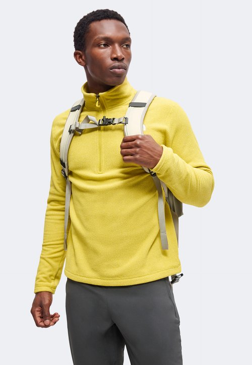 The North Face TEXTURED CAP ROCK 1/4 ZIP - Fleece jumper - pigment yellow heather — foto 4