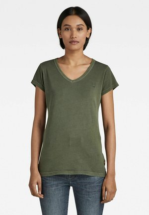 EYBEN SLIM - Basic T-shirt - lt hunter gd