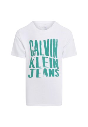 SLOGAN GRAPHIC - T-shirt con stampa - bright white
