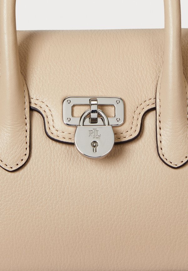 PEBBLED LEATHER SMALL TANNER SATCHEL - Handbag - sand dune2