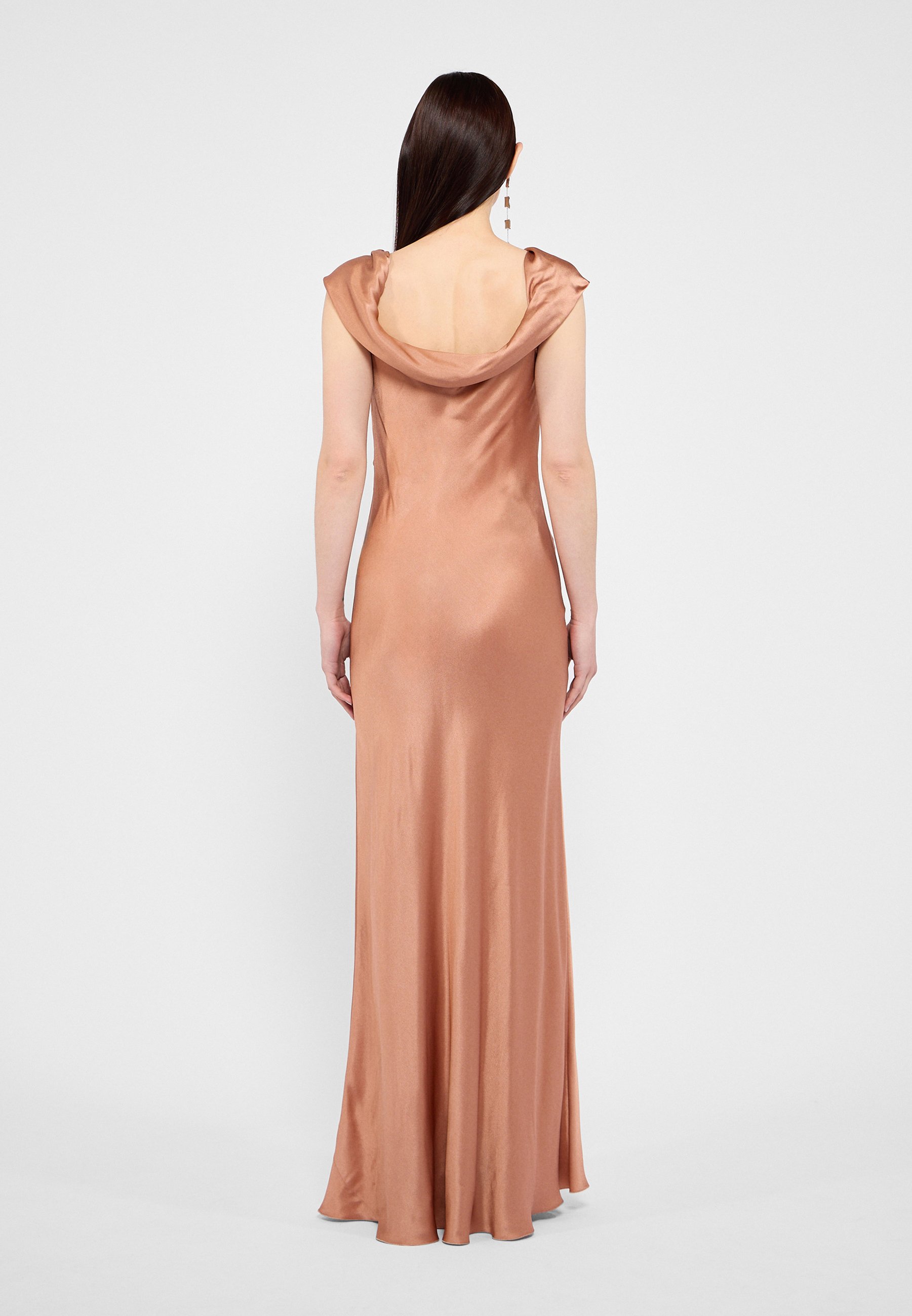 スカート A FERRETTI Cut-out satin dress Alberta Ferretti Satin Mikado Gown | Saks Fifth Avenue